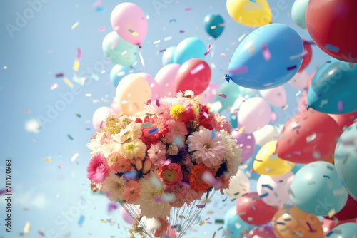 Celebration Essentials: Lively Confetti Balloons