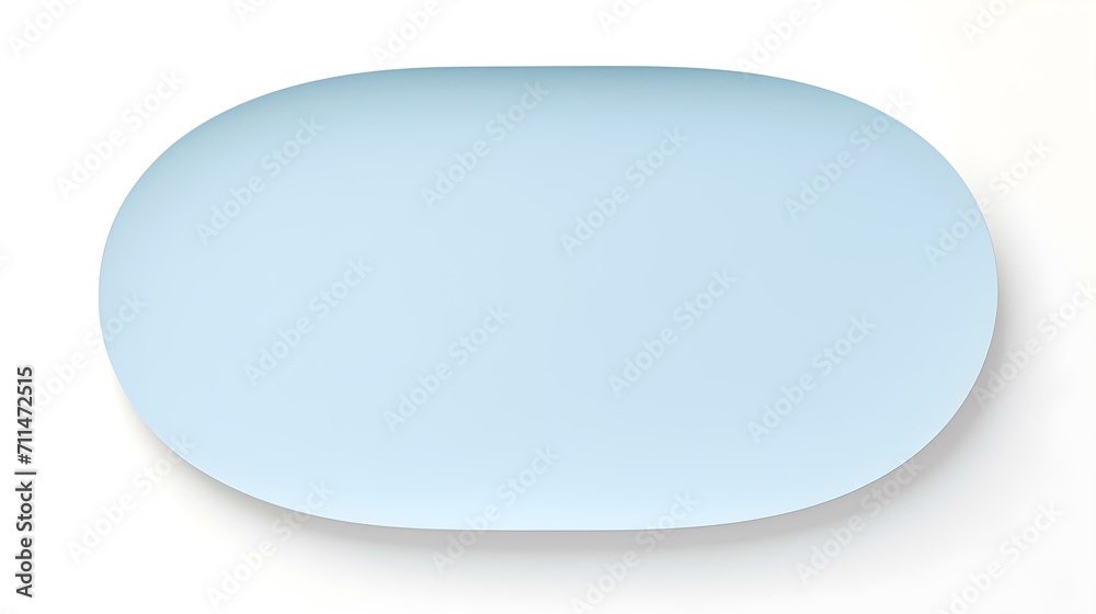 Light Blue oval Paper Note on a white Background. Brainstorming Template with Copy Space Light Blue oval Paper Note on a white Background. Brainstorming Template with Copy Space
