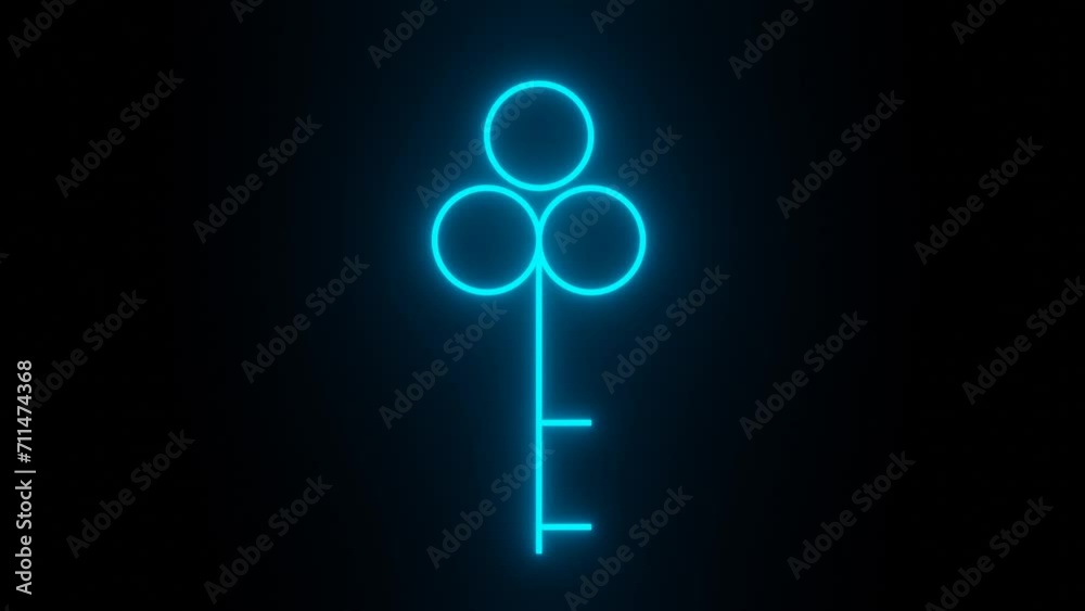 neon light key spin animation transparent background neon light key spin animation transparent background