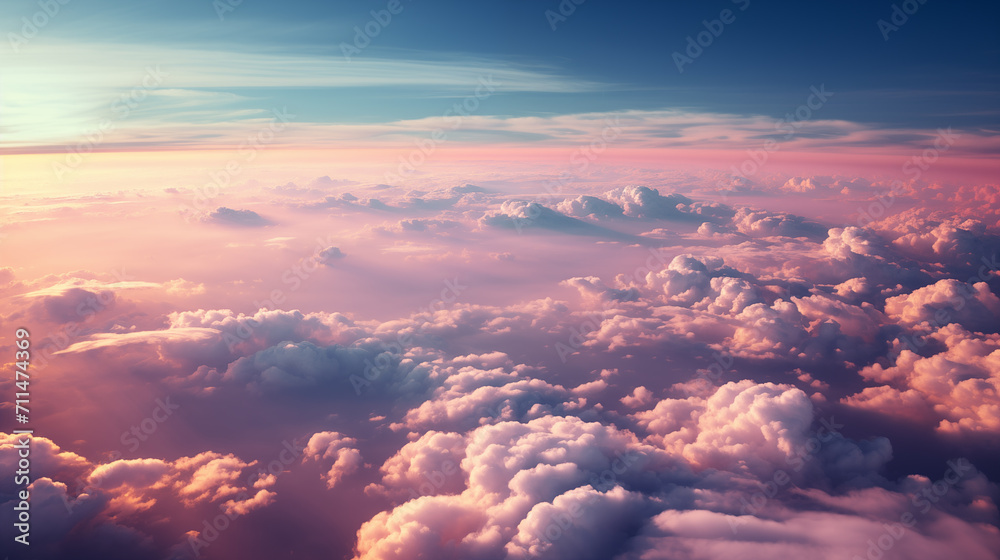 Wallpaper with clouds in the sky.