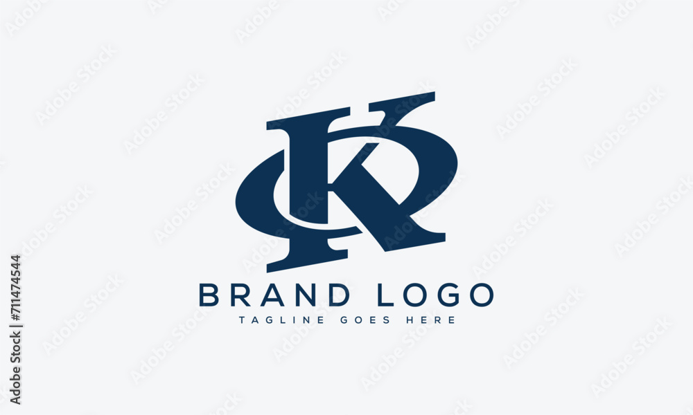 letter KO logo design vector template design for brand.