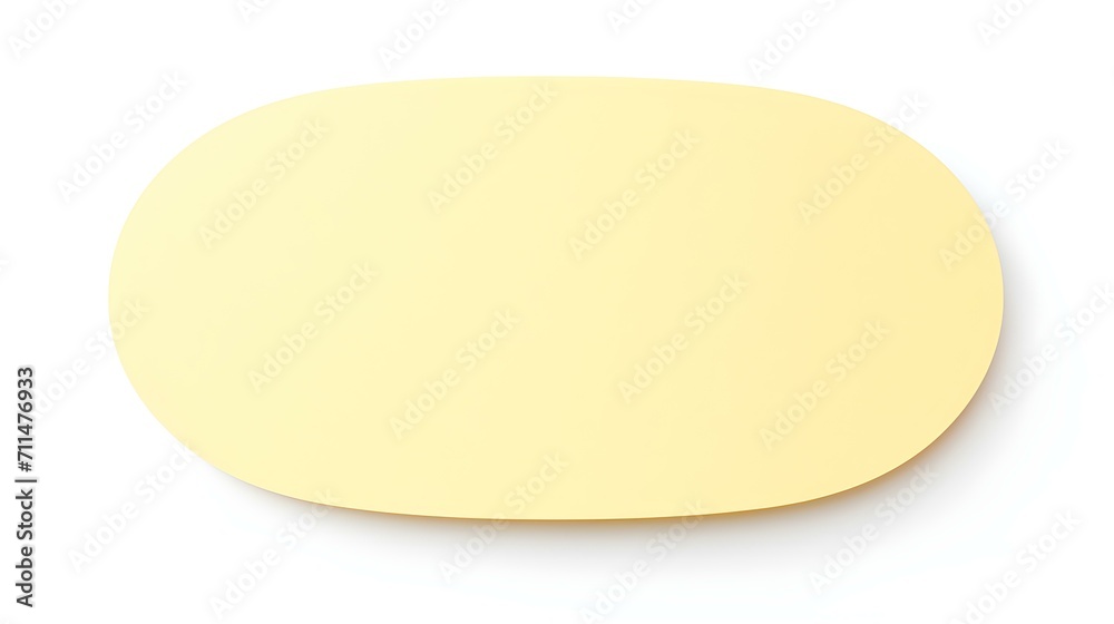 Light Yellow oval Paper Note on a white Background. Brainstorming Template with Copy Space Light Yellow oval Paper Note on a white Background. Brainstorming Template with Copy Space