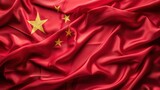 Waving Flag of China texture background