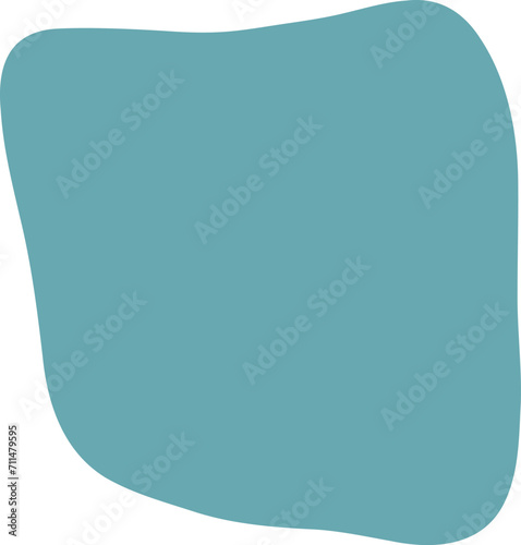 Blot shape frame illustration. Abstract blotch silhouette