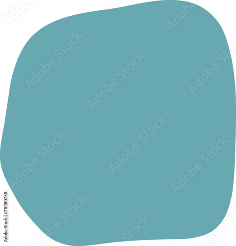 Blot shape frame illustration. Abstract blotch silhouette