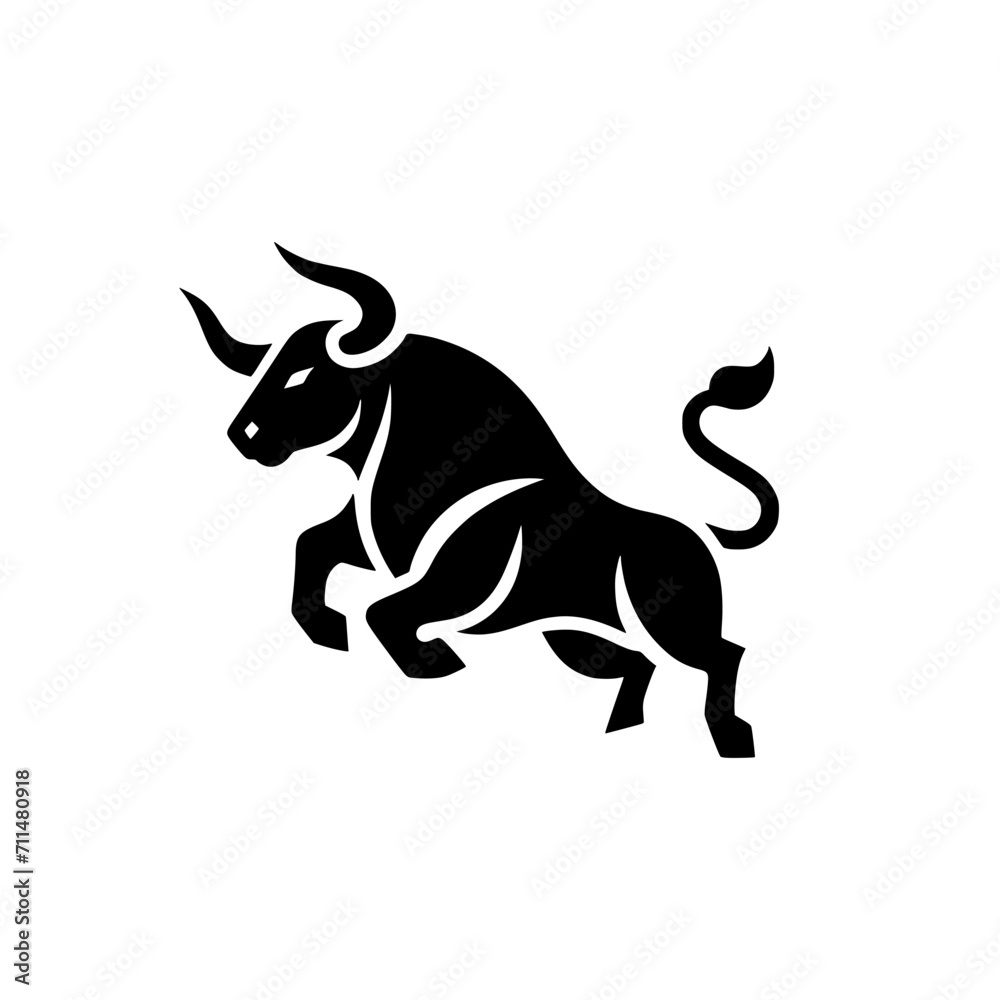 Dynamic Vector Logo Featuring a Charging Bull. Powerful Symbol of Strength and Resilience for Corporate Branding, Financial Services, and Marketing. Striking and Versatile logo on a white Background. Dynamic Vector Logo Featuring a Charging Bull. Powerful Symbol of Strength and Resilience for Corporate Branding, Financial Services, and Marketing. Striking and Versatile logo on a white Background.