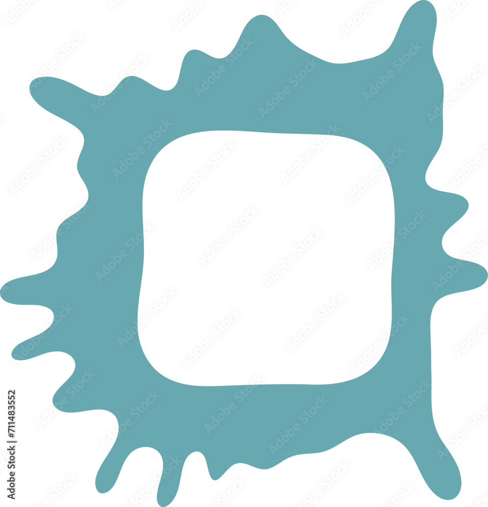 Abstract frame illustration. Bubble silhouette design element Abstract frame illustration. Bubble silhouette design element