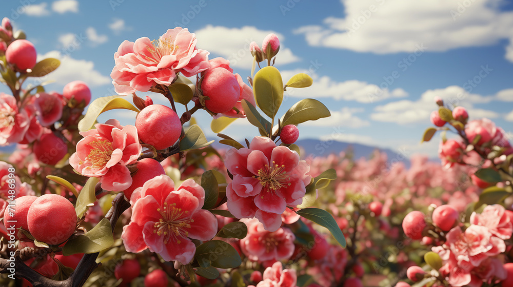 pink bloom tree in spring pink bloom tree in spring