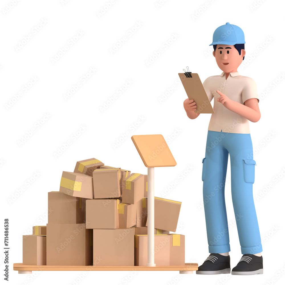 Weight Scale Delivery Package Logistic Shipping Weight Scale Delivery Package Logistic Shipping