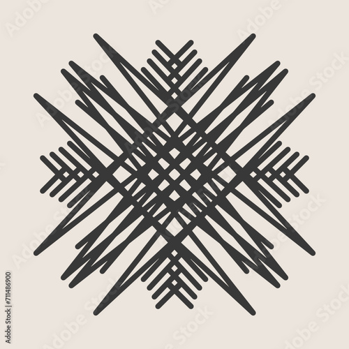 Abstract Mandala. Circular pattern in form of mandala for Henna  Mehndi  tattoo  decoration. Oriental pattern  vector illustration.