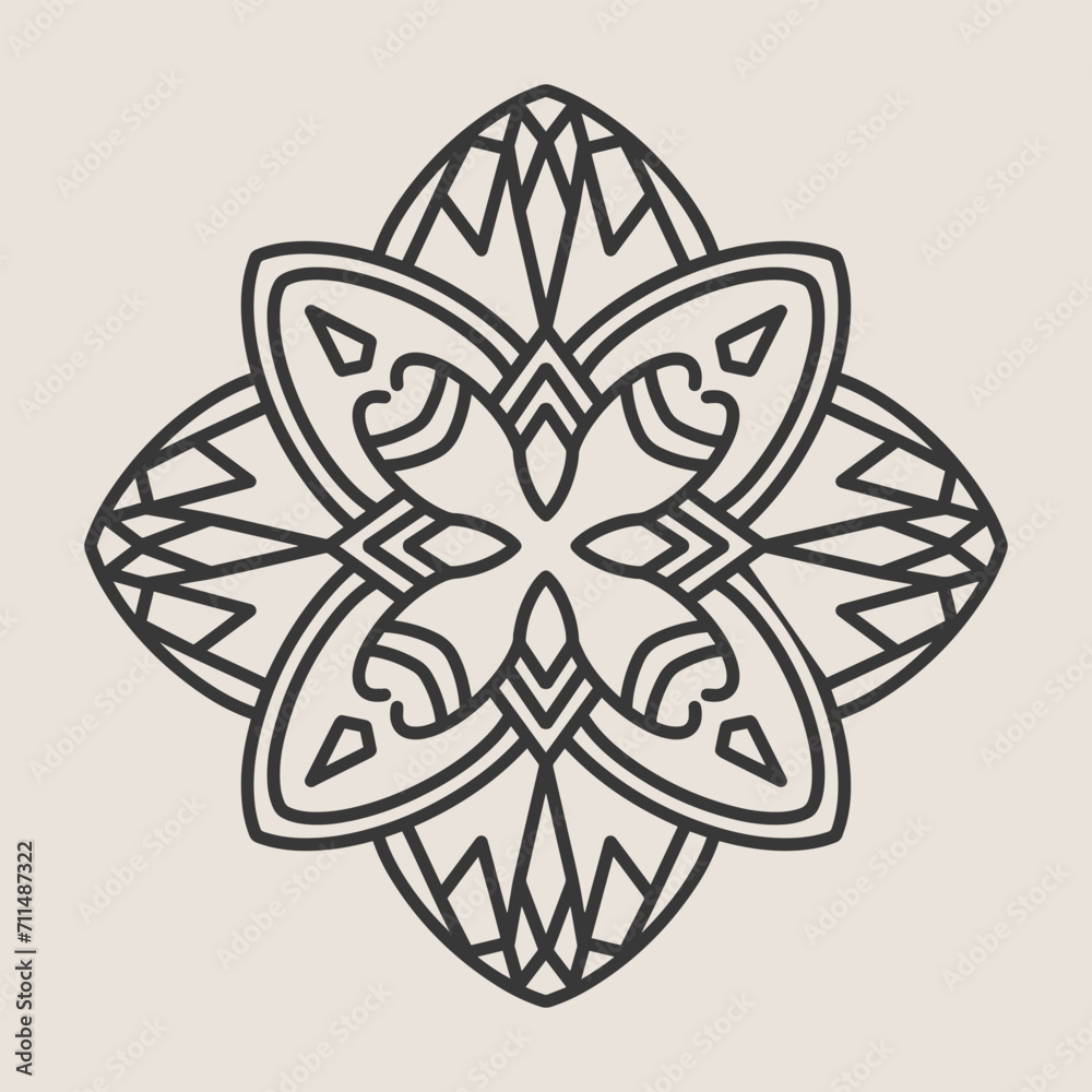 Abstract Mandala. Circular pattern in form of mandala for Henna, Mehndi, tattoo, decoration. Oriental pattern, vector illustration. Abstract Mandala. Circular pattern in form of mandala for Henna, Mehndi, tattoo, decoration. Oriental pattern, vector illustration.