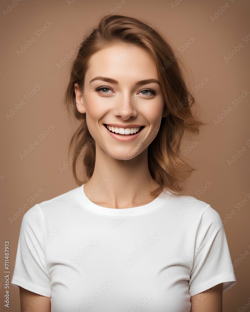 portrait of a smiling woman portrait of a smiling woman