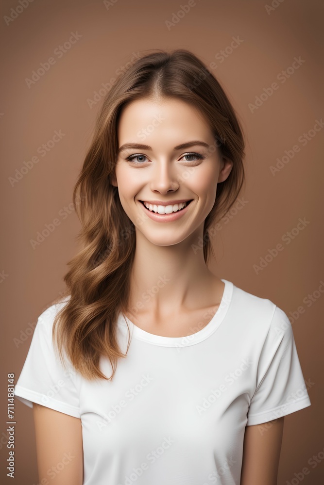 portrait of a smiling woman portrait of a smiling woman