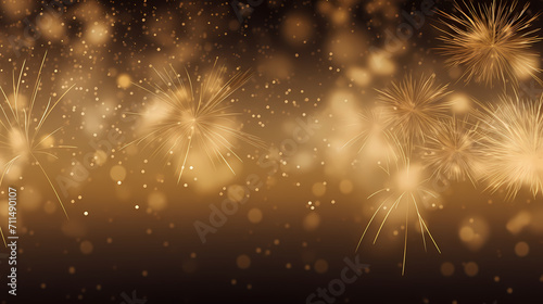 Beautiful fireworks background at night for holiday decoration