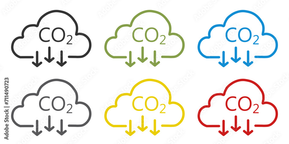 Co2 cloud icon . Carbon Dioxide Emissions set symbol design vector ilustration. Co2 cloud icon . Carbon Dioxide Emissions set symbol design vector ilustration.