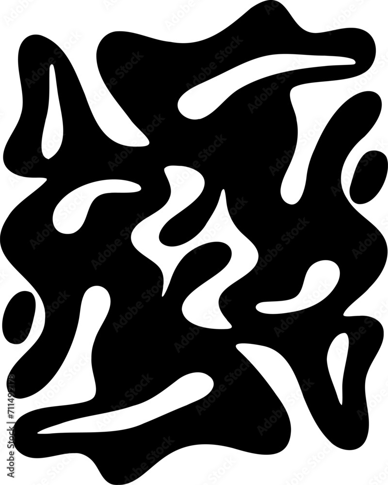 Abstract shape vector illustration. Abstract pattern silhouette design element Abstract shape vector illustration. Abstract pattern silhouette design element