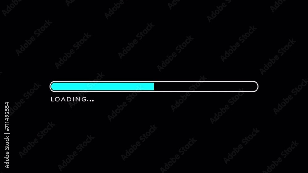 Loading bar blue with glow effect, downloading progress animation on transparent background 4k resolution Loading bar blue with glow effect, downloading progress animation on transparent background 4k resolution