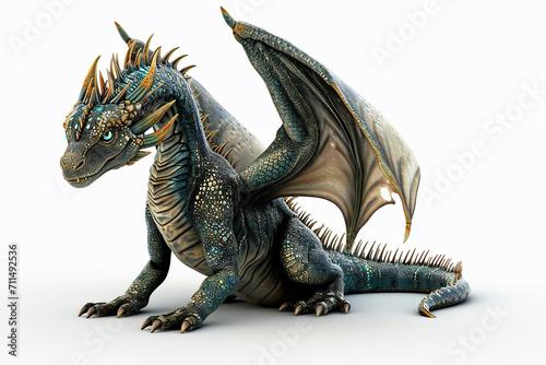   ute dragon clipart 3d render  isolated  ai technology