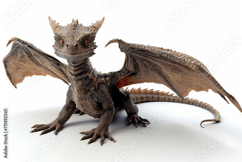   ute dragon clipart 3d render  isolated  ai technology