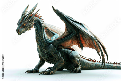   ute dragon clipart 3d render  isolated  ai technology