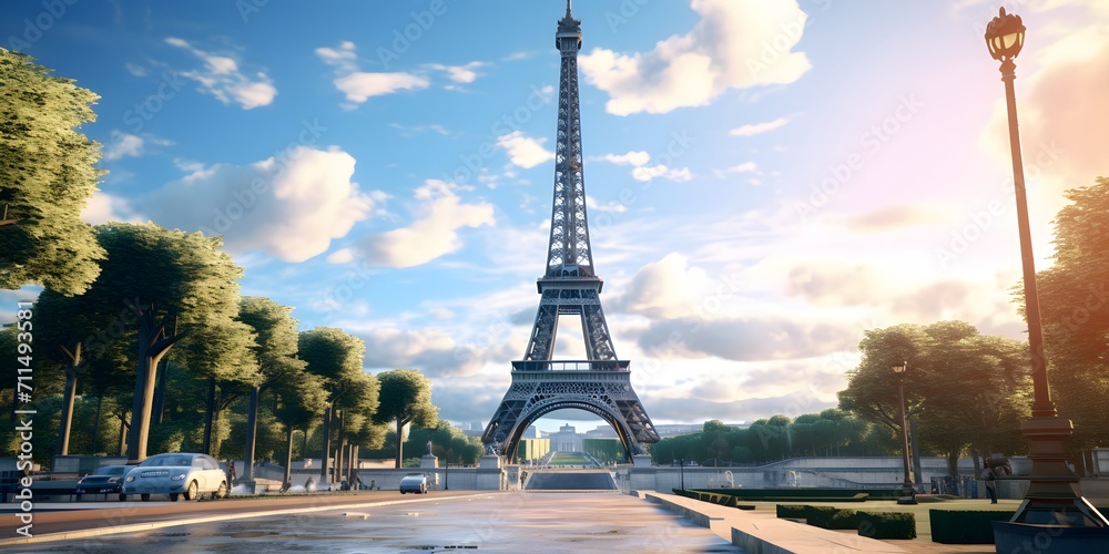 Obraz premium France Eiffel Tower,AI