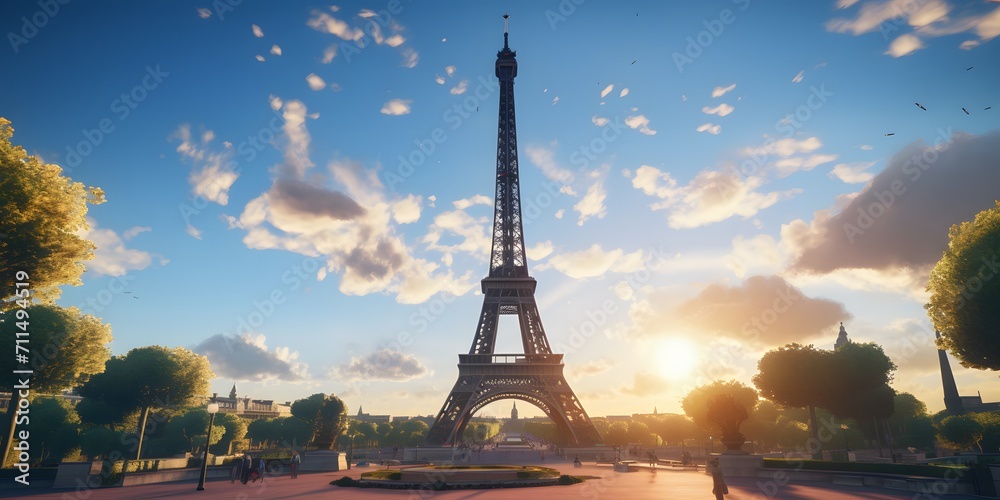 Obraz premium France Eiffel Tower,AI