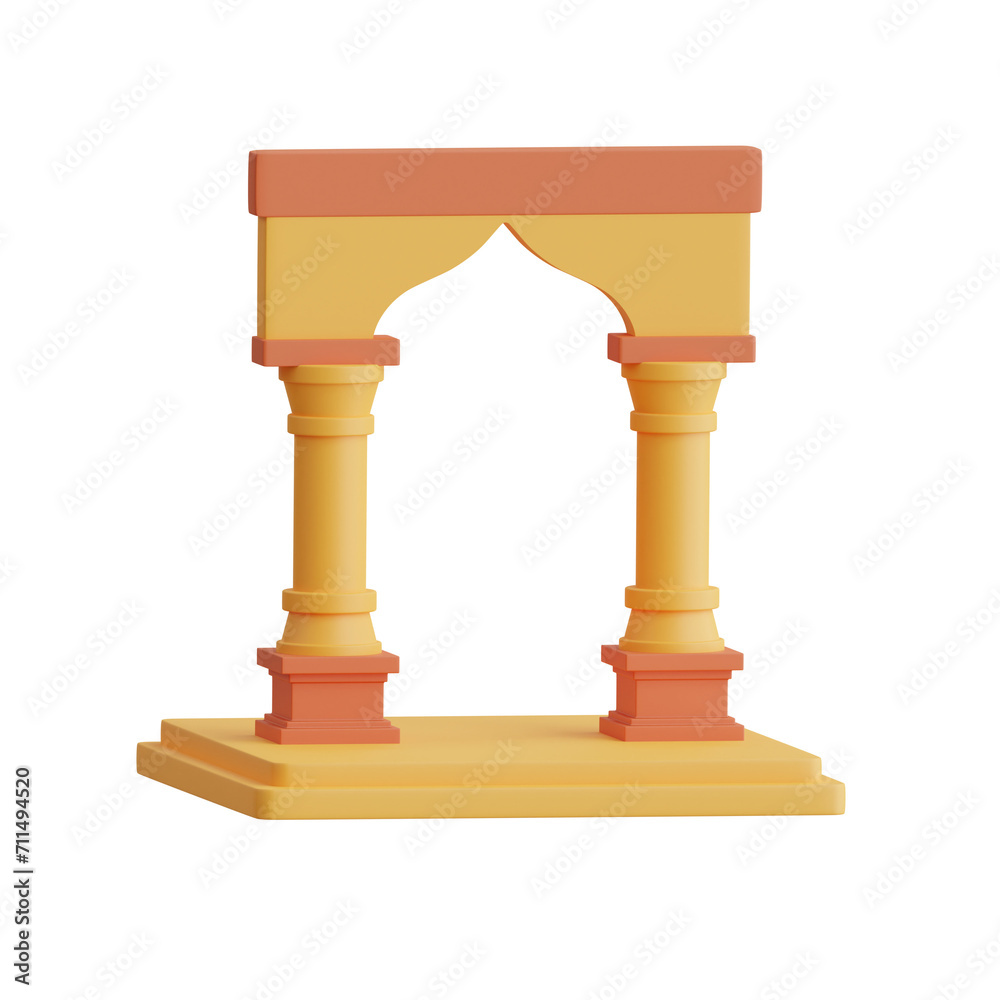3D Gate Model Architectural Marvels in Middle Eastern Entryways. 3d illustration, 3d element, 3d rendering. 3d visualization isolated on a transparent background 3D Gate Model Architectural Marvels in Middle Eastern Entryways. 3d illustration, 3d element, 3d rendering. 3d visualization isolated on a transparent background