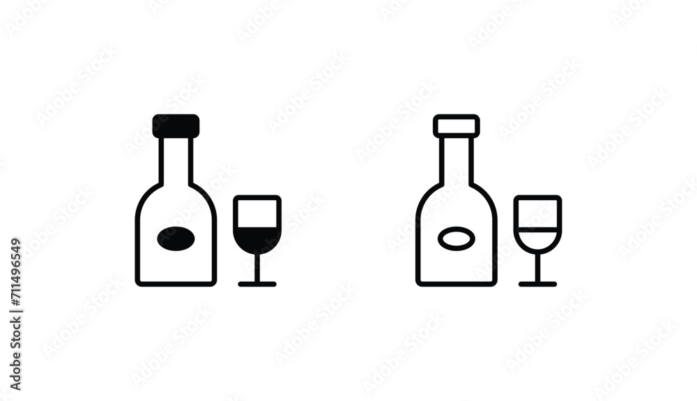 Soju icon design with white background stock illustration Soju icon design with white background stock illustration