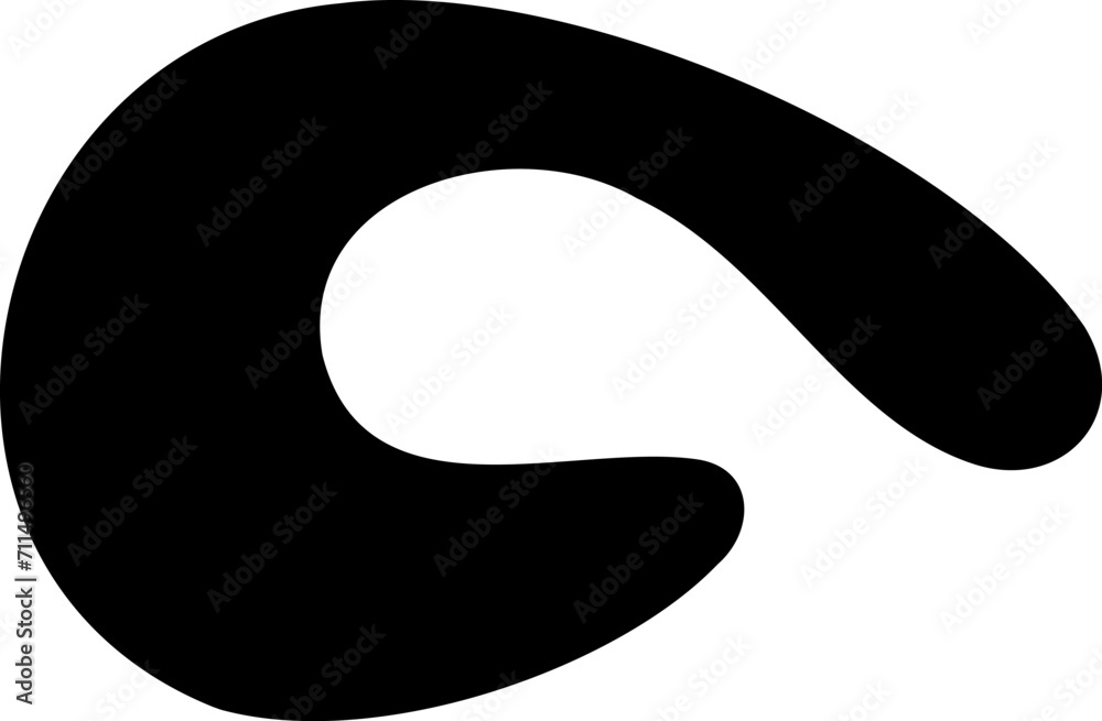 Abstract shape vector illustration. Blob shape silhouette decorative element Abstract shape vector illustration. Blob shape silhouette decorative element