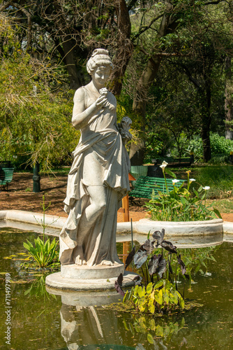 statue of a person in the park