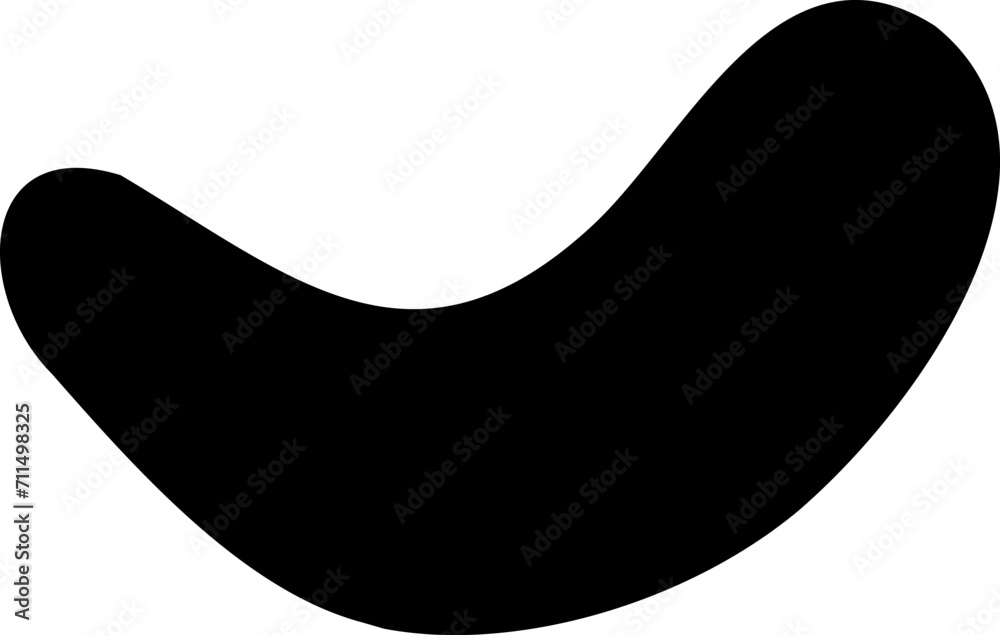 Abstract shape vector illustration. Blob shape silhouette decorative element Abstract shape vector illustration. Blob shape silhouette decorative element
