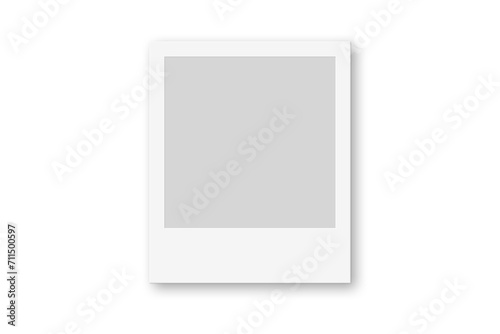 Blank Instant Camera Frame Illustration