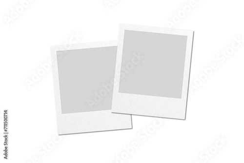 Blank Instant Camera Frames Illustration for Photography and Film