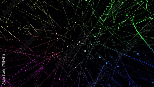 Wallpaper Mural Abstract illustration on a dark background. Illustration 3D abstract texture. Torontodigital.ca