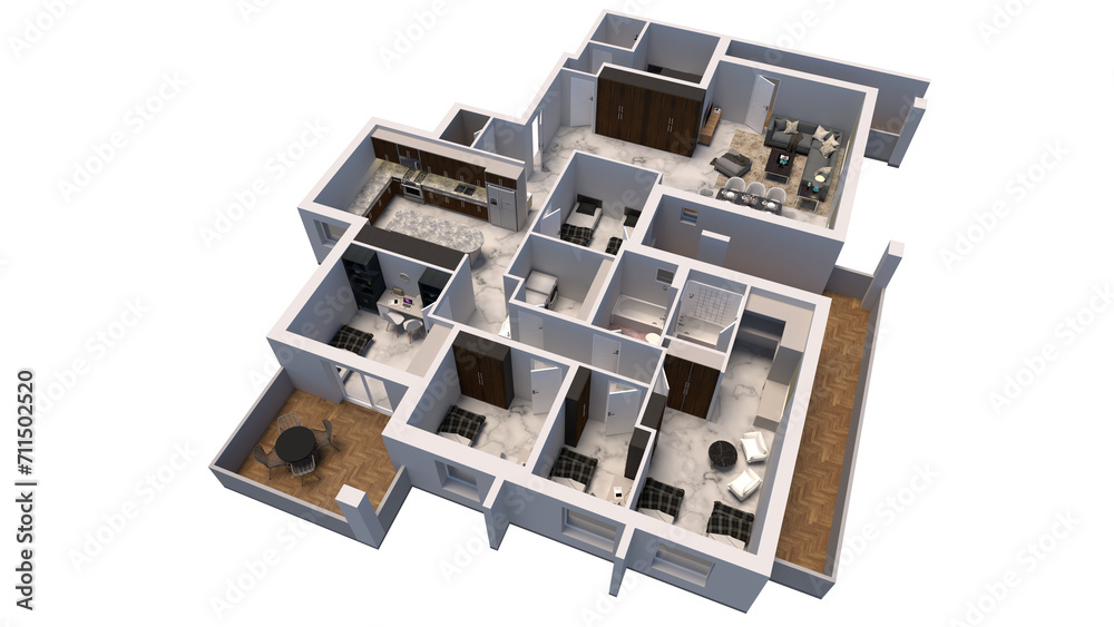 3d floor planning of apartment 3d floor planning of apartment