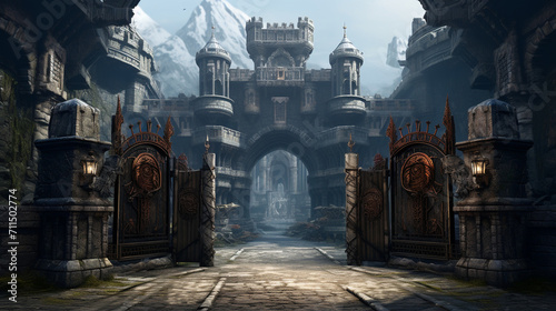 Checkpoint of Legends  Medieval Gate  Entrance to a Storied Kingdom