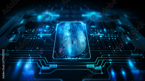 Digital Fortification: Fingerprint Analysis Enhancing Identification in Security Technology photo