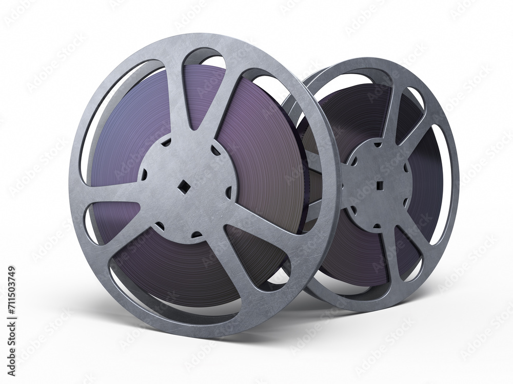 film reel strip (clipping path and isolated on white)
