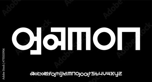  unique luxury modern font alphabetical vector set	
