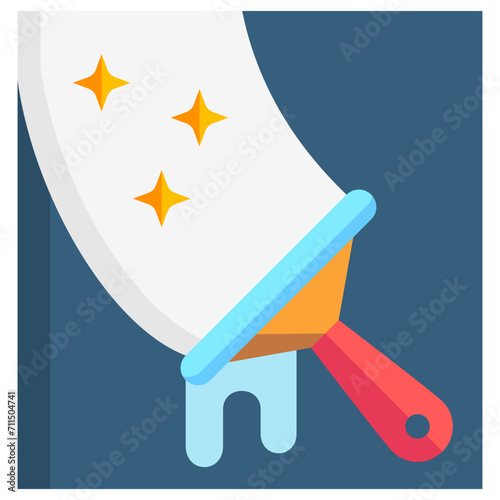 Squeegee multi color icon, relate to housekeeping. use for UI or UX kit, web and app development. photo