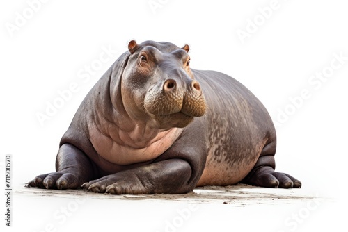 Hippopotamus isolated on a white background