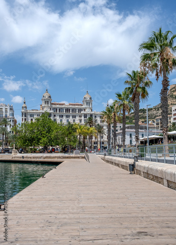 Architecture and building in the city center of Alicante Spain