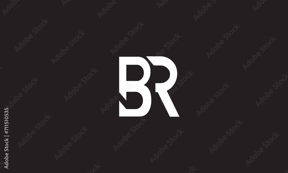 BR, RB, R, B Abstract Letters Logo Monogram BR, RB, R, B Abstract Letters Logo Monogram
