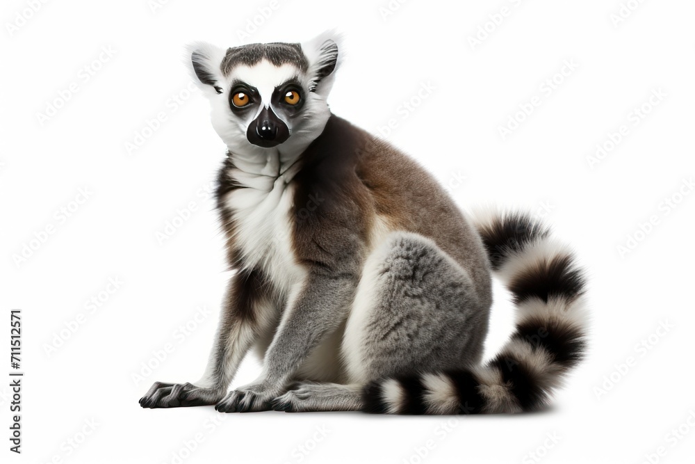 Lemur isolated on a white background