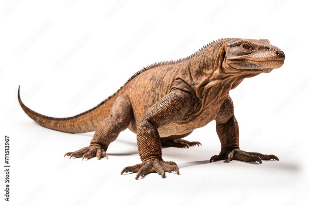 Obraz premium Komodo Dragon isolated on a white background
