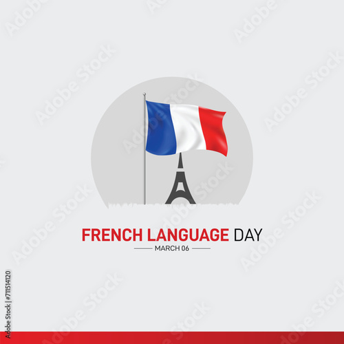 french language day. french language creative concept.