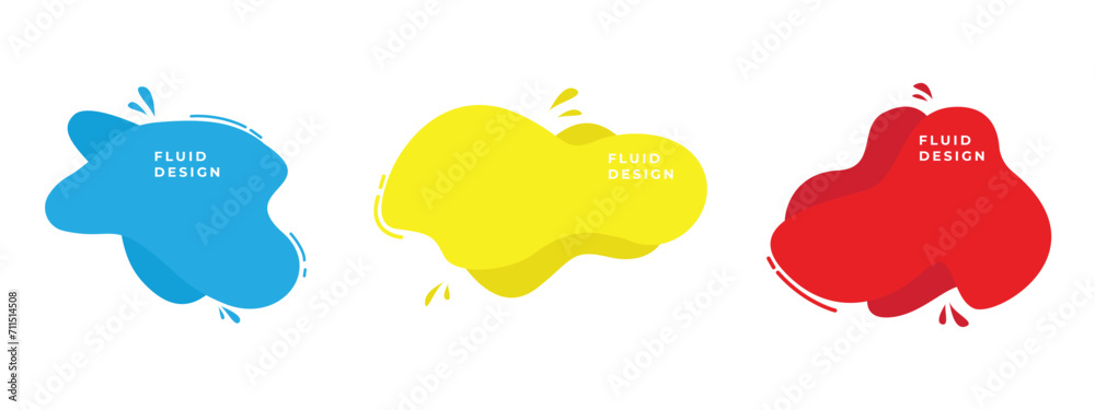 Set of Abstract Modern Graphic Elements. Set of Liquid Gradient Shapes and Banners. Vector. Set of Abstract Modern Graphic Elements. Set of Liquid Gradient Shapes and Banners. Vector.