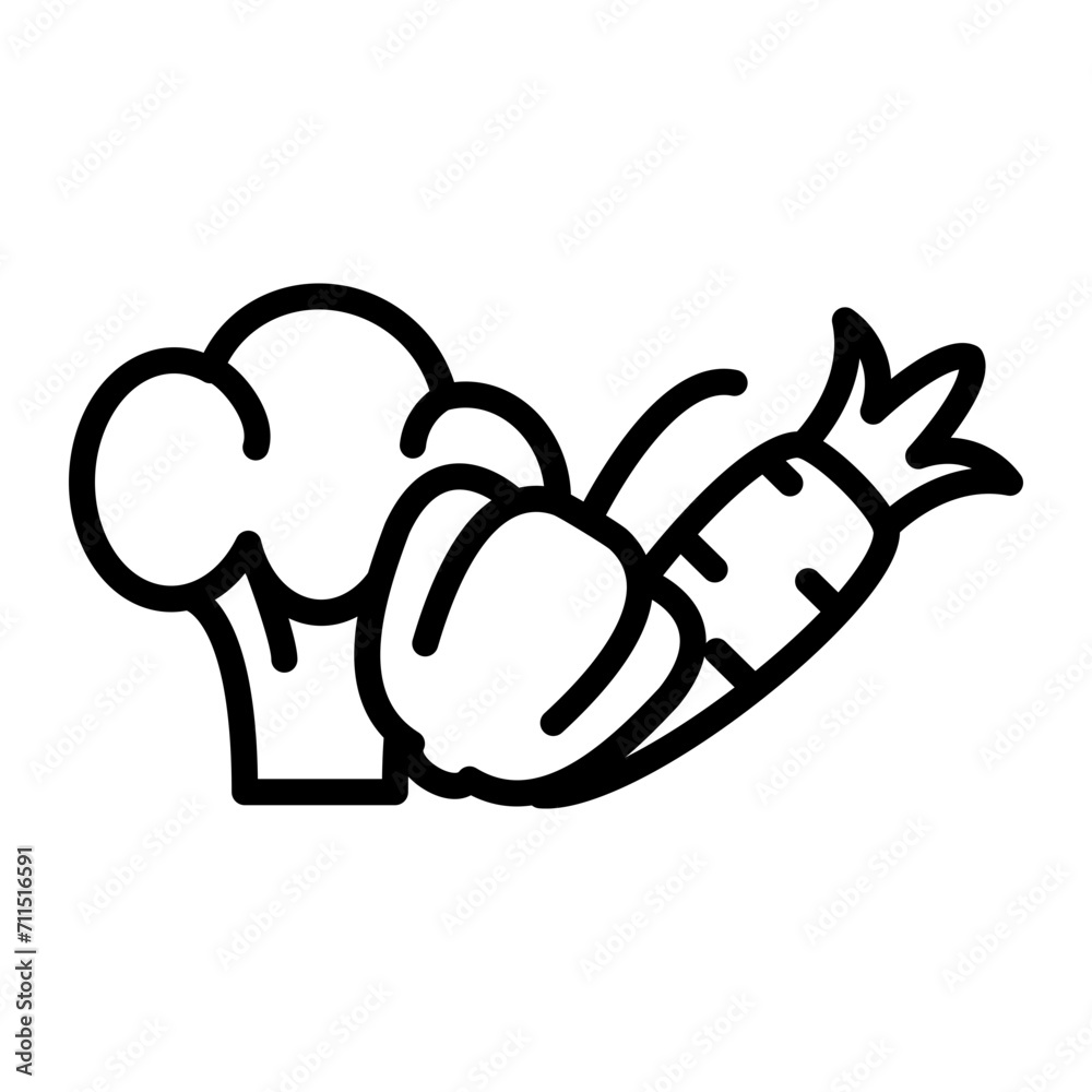 Vegetables Line icon Vegetables Line icon