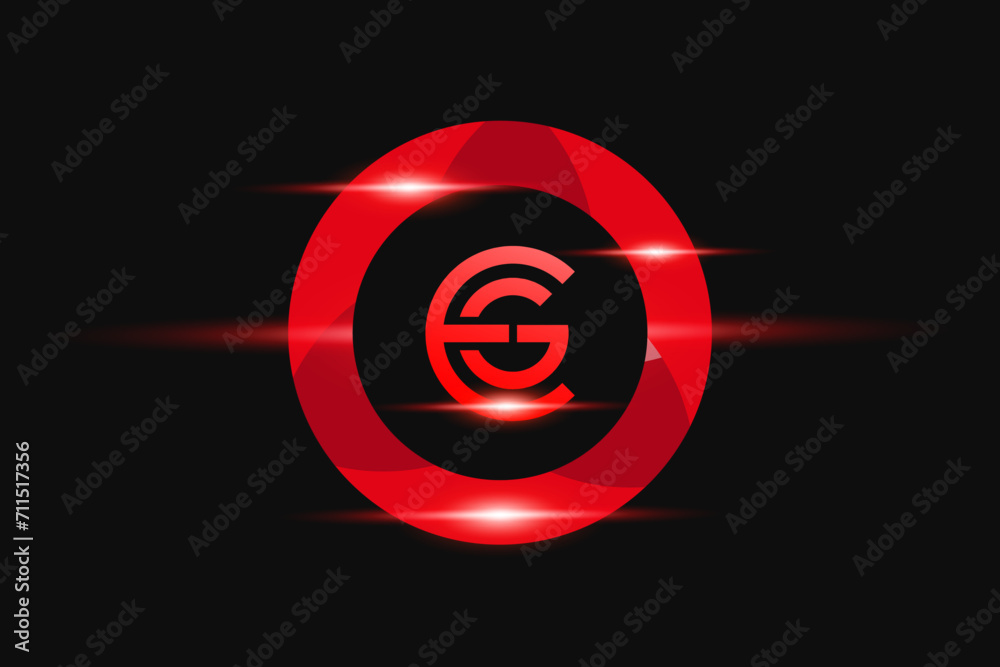 EG Red logo Design. Vector logo design for business. EG Red logo Design. Vector logo design for business.