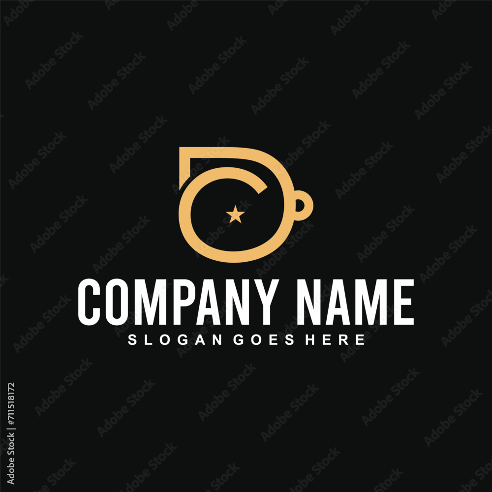Whistle DC Letter Design Logo Vector Whistle DC Letter Design Logo Vector